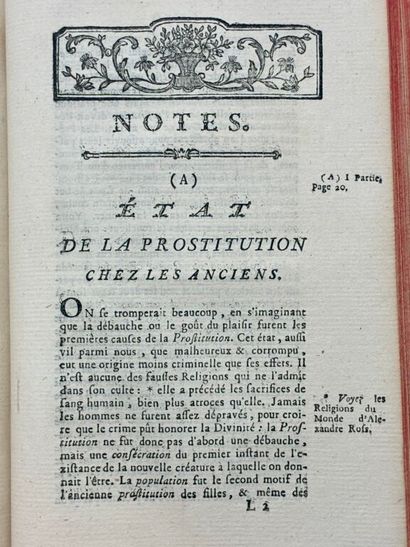 [VOLTAIRE - RÉTIF DE LA BRETONNE]. Recueil...