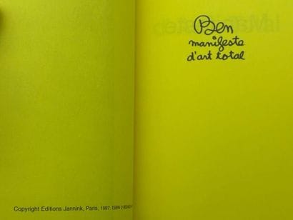 BEN. Manifeste d'Art Total.

Première édition...