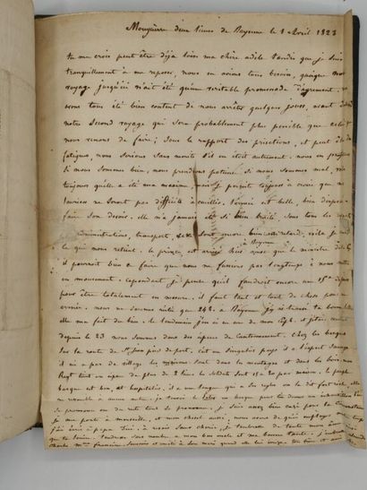 [MANUSCRIPT - NAPOLEON] GAUVILLE, Adolphe...