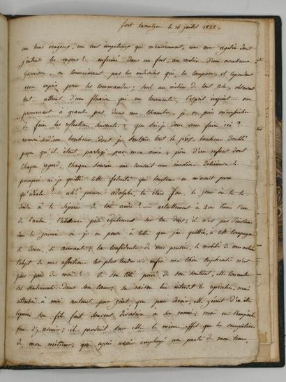[MANUSCRIPT - NAPOLEON] GAUVILLE, Adolphe...