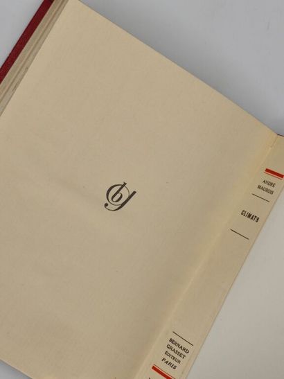 MAUROIS, André. Climats.

L'exemplaire du...