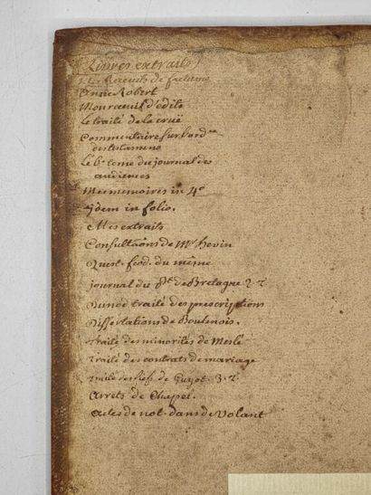 [MANUSCRIPT - BRITTANY]. Handwritten dictionary...
