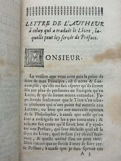 DESCARTES, René. Les Principes de la philosophie....