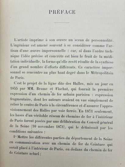 [PARIS]. HERVIEU, Jules. Le Chemin de fer...