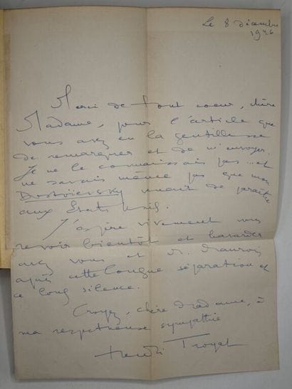 TROYAT, Henri. Dostoïevsky.

Exemplaire sur...