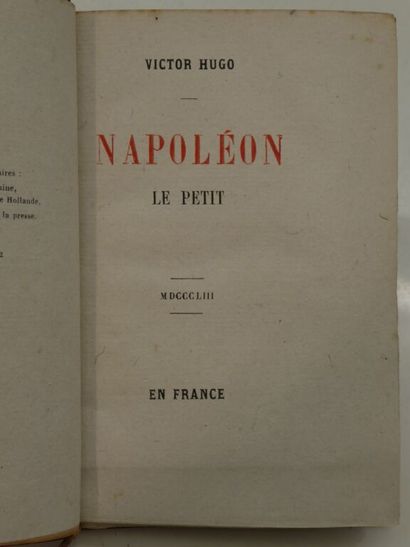 HUGO, Victor. *Napoléon le Petit*.

First...