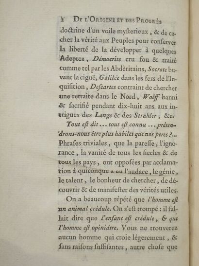 [DUPONT DE NEMOURS, Pierre-Samuel]. De l'origine...