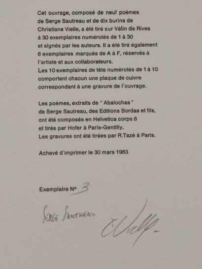 SAUTREAU, Serge et VIELLE, Christiane. Entre...