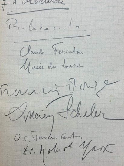 [BIBLIOPHILIE - LIVRE D'OR]. Registre de...