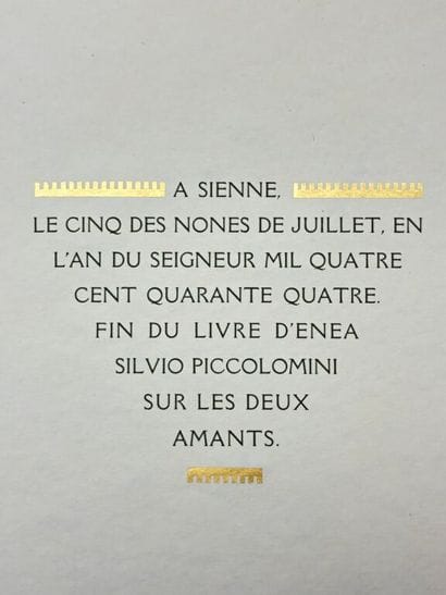 LALAU, Maurice, and PICCOLOMINI, Enea Silvio....
