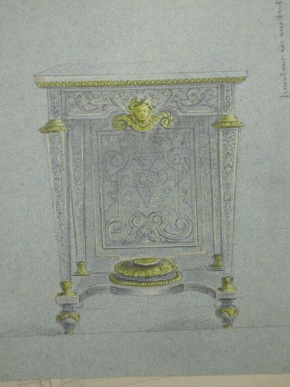 [ARTS DECORATIFS - ÉBENISTERIE]. Ensemble...