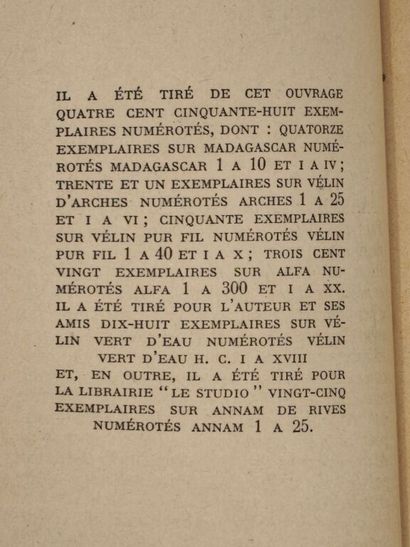 MAURIAC, François. Les Mal Aimés. Pièce en...
