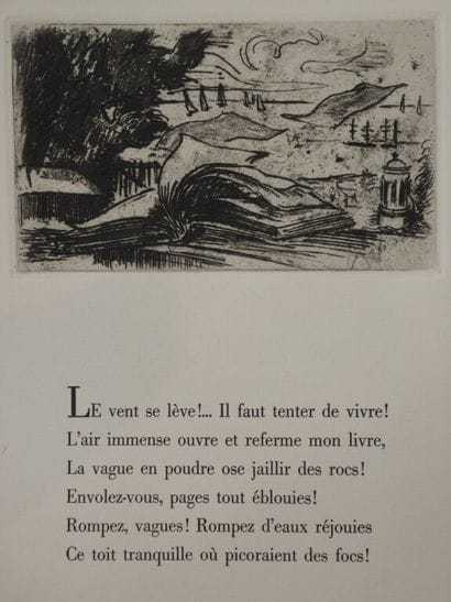 VALÉRY, Paul et MARCHAND, Jean. Le Cimetière...