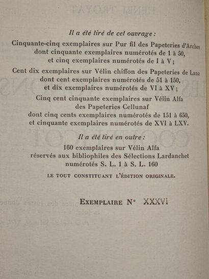 TROYAT, Henri. La Lumière des Justes : Les...