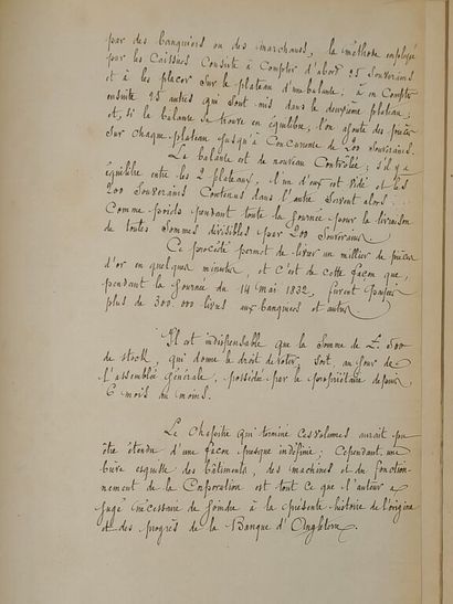 [MANUSCRIPT - FINANCE] FRANCIS, John. History...