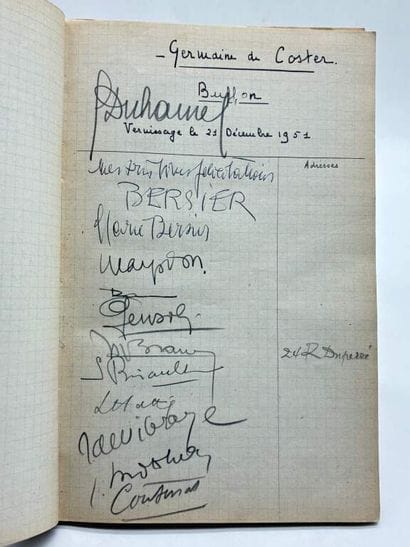 [BIBLIOPHILIE - LIVRE D'OR]. Registre de...