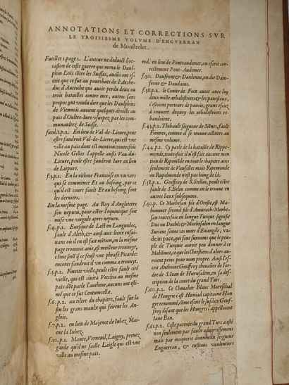 MONSTRELET, Enguerrand de. Chroniques d'Enguerran...