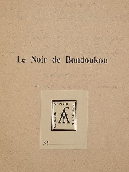 [AFRIQUE - ETHNOLOGIE]TAUXIER, Louis. Le...