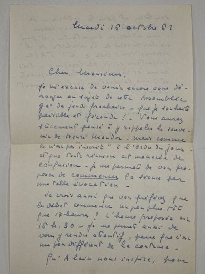 ALAIN, Émile-Auguste Chartier dit. Quatre-vingt-un...