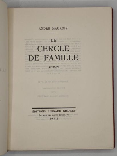 MAUROIS, André. Le Cercle de famille.

Excellent...