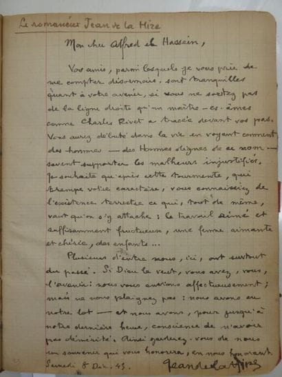 [MANUSCRIPT - FRESNES PRISON]. Autographs...