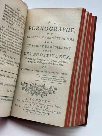[VOLTAIRE - RÉTIF DE LA BRETONNE]. Recueil...