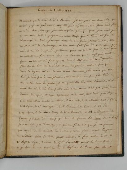 [MANUSCRIPT - NAPOLEON] GAUVILLE, Adolphe...