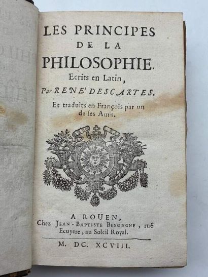 DESCARTES, René. Les Principes de la philosophie....