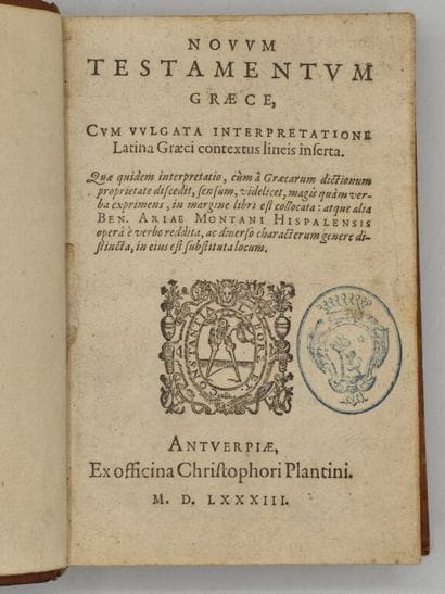 [BIBLE]PLANTIN, Christophe (éd.). Novum Testamentum...