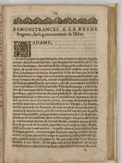 [FRONDE]. Recueil factice de 5 mazarinades.

Important...