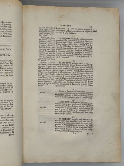 [ALSACE]. Recueil d'Ordonnances du Roy et...