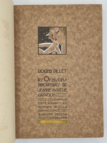 DYL, Yan B. et PILLET Roger. Les Oraisons...