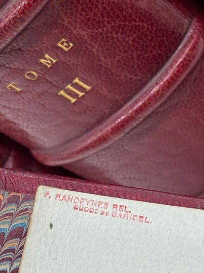 [BIBLIOPHILIE - ROTHSCHILD] PICOT, Émile....