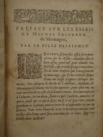 MONTAIGNE, Michel de. Les Essais de Michel...