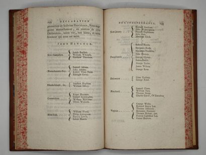 [ETATS-UNIS - FRANKLIN, Benjamin et LA ROCHEFOUCAULD,...
