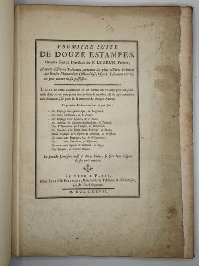 LEBRUN, Jean-Baptiste-Pierre. Gallery of...