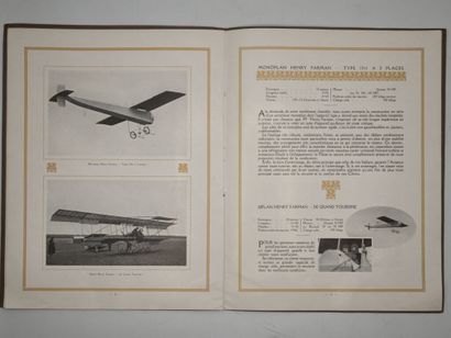 [AÉRONAUTIQUE]. Biplans et monoplans Henry...