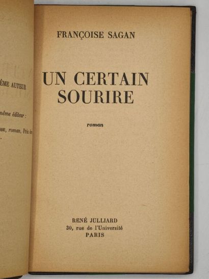 SAGAN, Françoise. Un certain sourire.

Exemplaire...