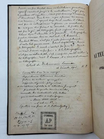 [BIBLIOPHILIE] QUÉRARD, Joseph-Marie. Les...