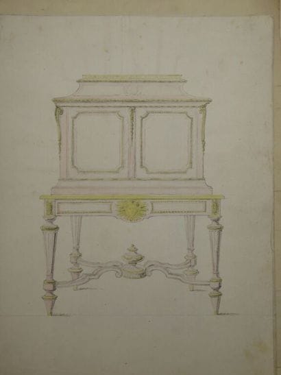 [ARTS DECORATIFS - ÉBENISTERIE]. Ensemble...