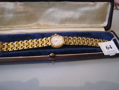 HERBELIN.
Montre de dame plaqué or