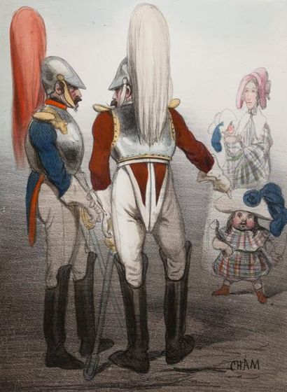 CHAM, DAUMIER, DE BEAUMONT
Ensemble de 4...