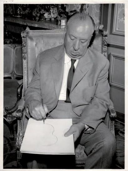 ALFRED HITCHCOCK, C. 1957 Épreuve argentique...