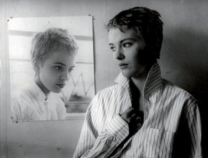 À BOUT DE SOUFFLE Jean Seberg dans le film...