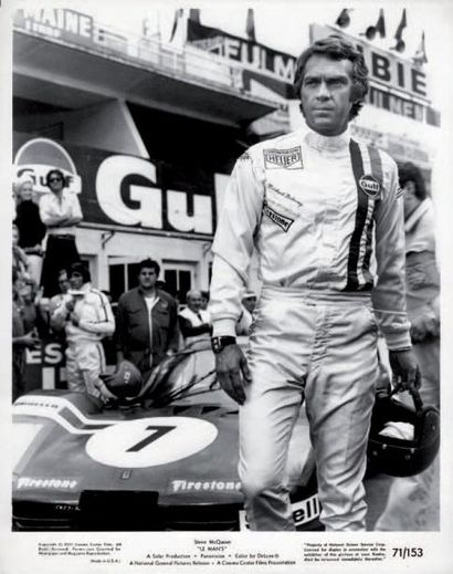 LE MANS Steve McQueen dans le film de Lee...