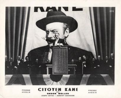 CITIZEN KANE Orson Welles dans son film (1941)....