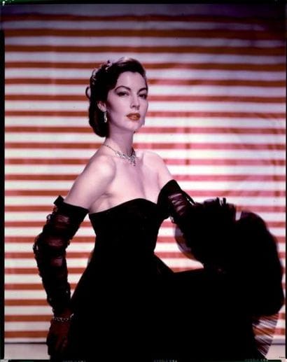AVA GARDNER, C. 1950 Ektachrome d'époque...