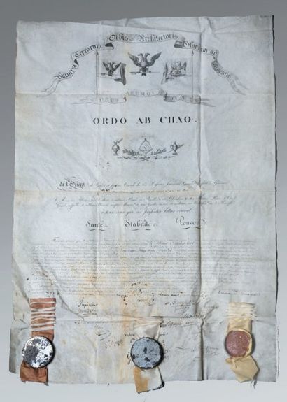 Duvidal de Montferrier, Diplôme du 32e grade...