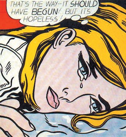 Roy Lichtenstein (d'après) (1923-1997)
Hopeless...