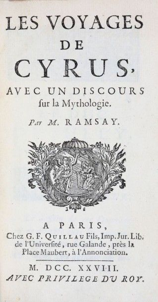 RAMSAY
Les voyages de Cyrus. 2 parties en...
